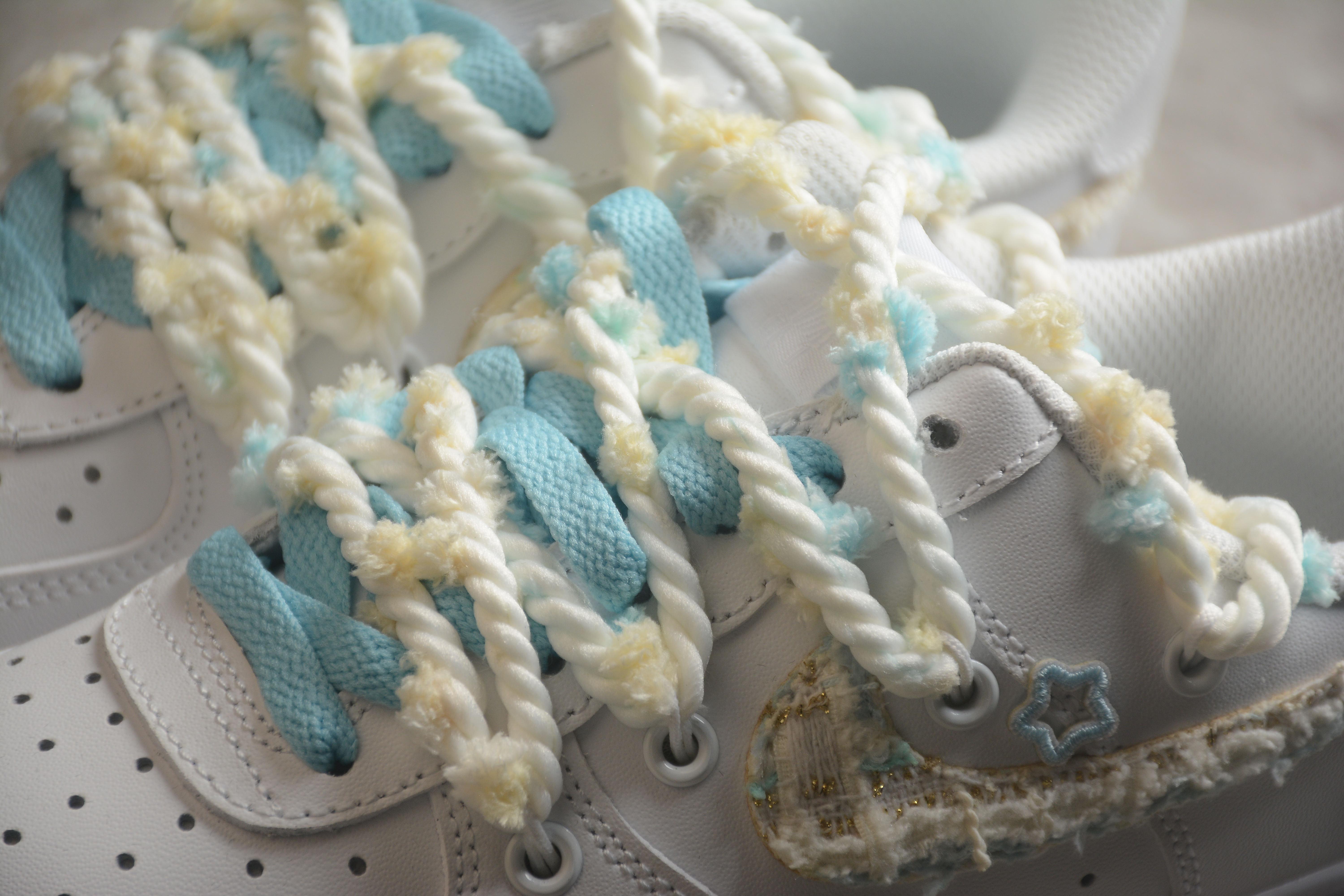 Nike Air Force 1 Low "White/Blue" фото № 8