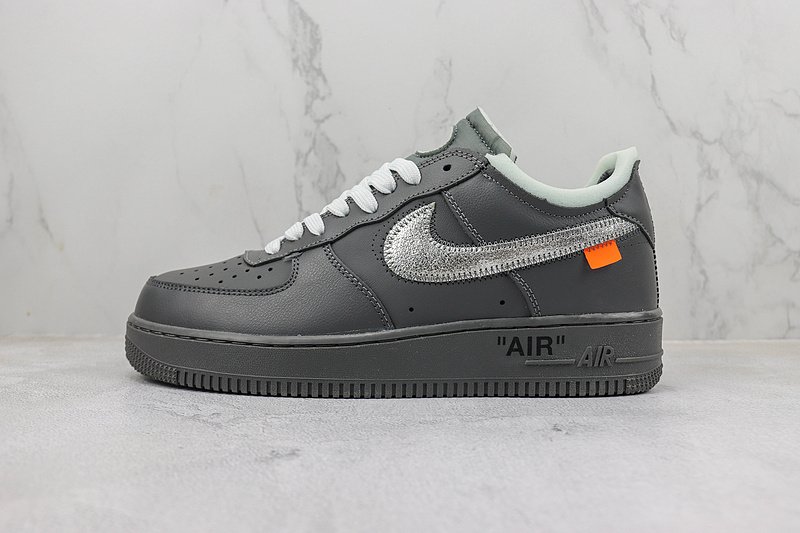 Off-White x Nike Air Force 1 Low "Black/Grey/Sliver Swoosh" фото № 2