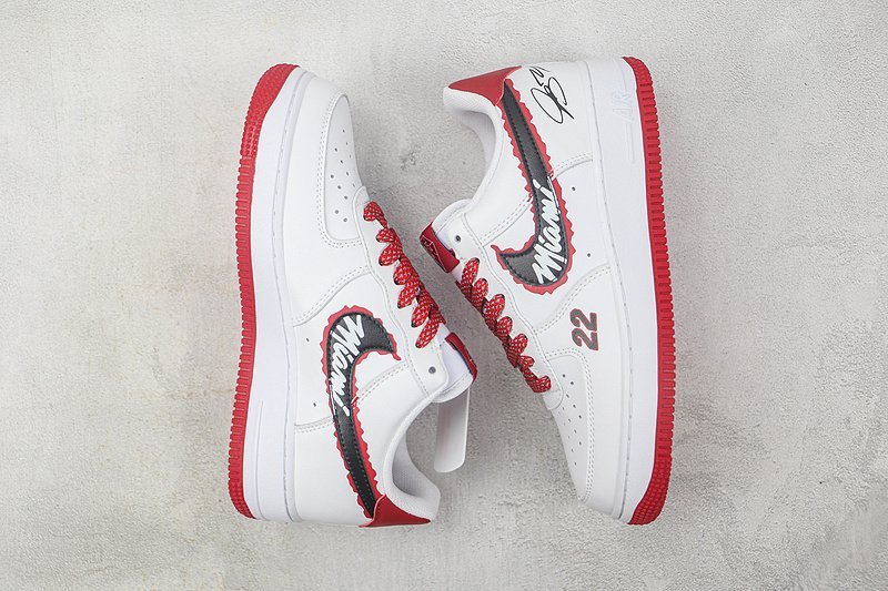 Nike Air Force 1 07 Low "University Red/White/Black" фото № 6