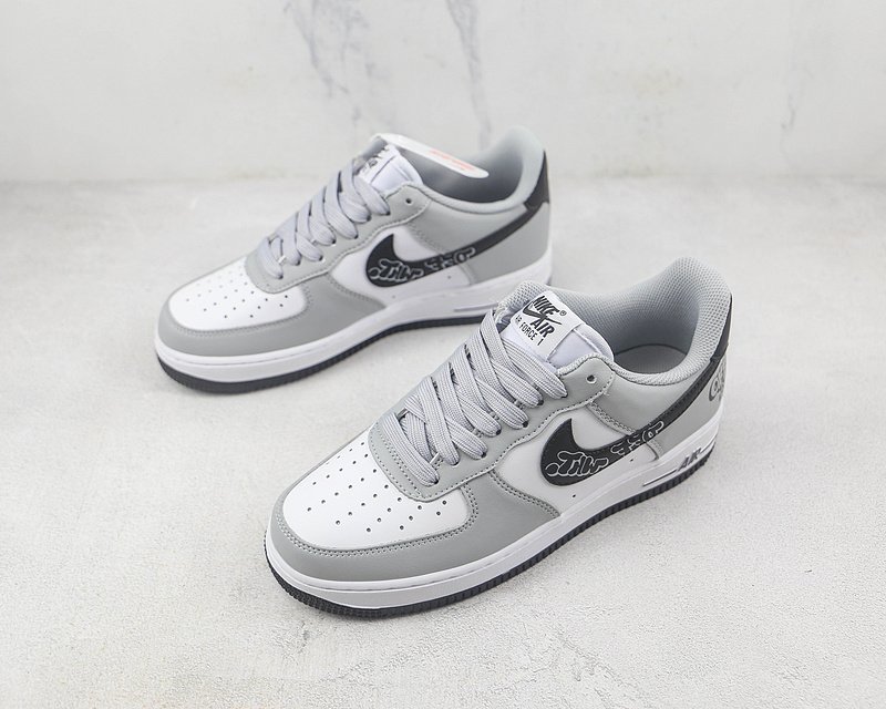 Off-White x Air Force 1 Low "Black/Gray/White" фото № 5