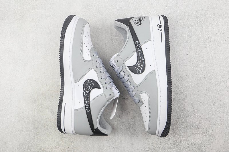 Off-White x Air Force 1 Low "Black/Gray/White" фото № 7