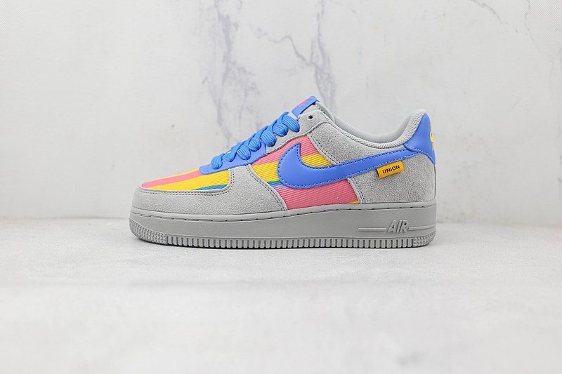 Nike Air Force 1 Low "Light Grey/South Coast Blue/Pink" фото № 2