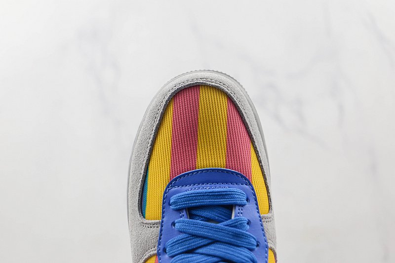 Nike Air Force 1 Low "Light Grey/South Coast Blue/Pink" фото № 4