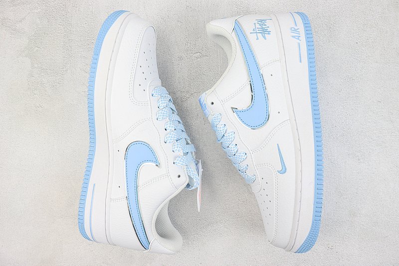 Stussy x Nike Air Force 1 Low "Sky Light Blue" фото № 6