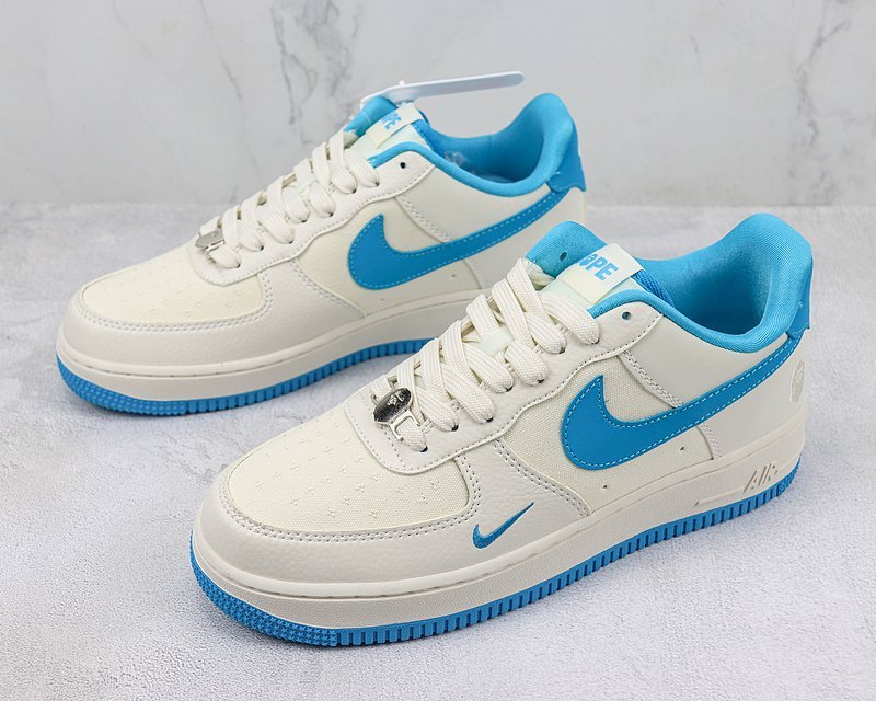A Bathing Ape x Nike Air Force 1 Low "Sail Blue/White/Silver" фото № 5