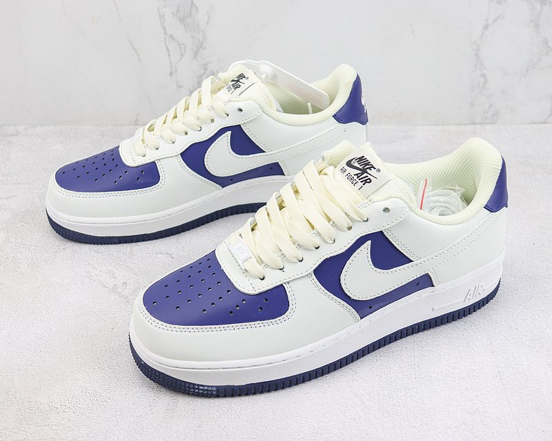 Nike Air Force 1 Low "White/Night Blue" фото № 5