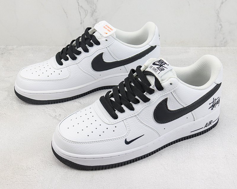 Stussy x Nike Air Force 1 Low "White/Black Swoosh" фото № 5