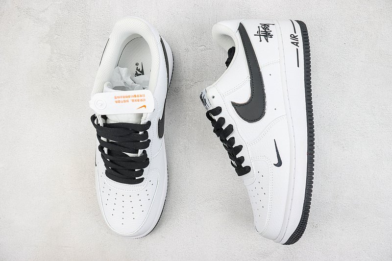 Stussy x Nike Air Force 1 Low "White/Black Swoosh" фото № 6