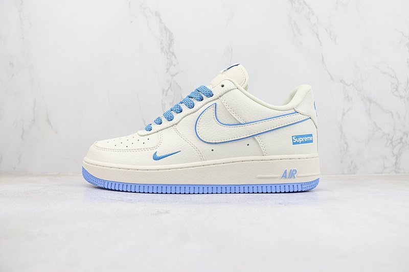 Supreme x Nike Air Force 1 Low "White/Cornflower Blue" фото № 2
