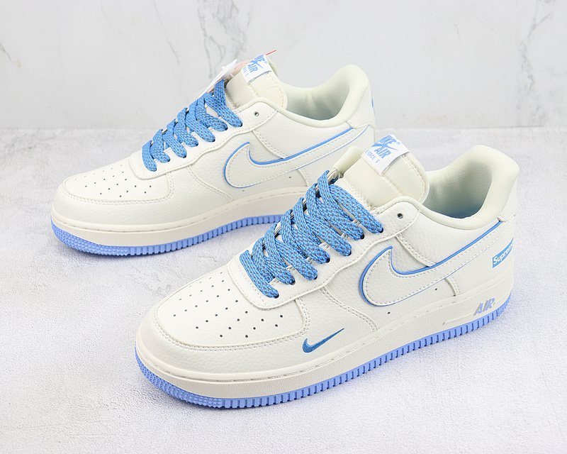 Supreme x Nike Air Force 1 Low "White/Cornflower Blue" фото № 5