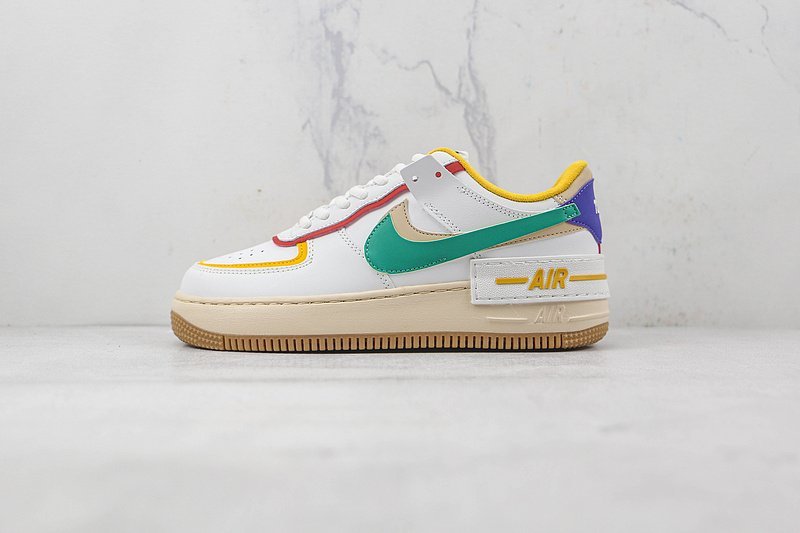 Nike Air Force 1 Shadow "Summit White/Neptune Green" фото № 2