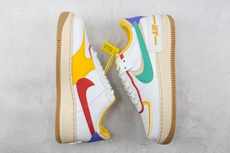 Nike Air Force 1 Shadow "Summit White/Neptune Green" фото № 7