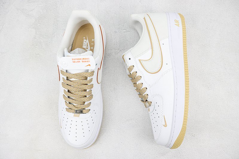 Nike Air Force 1 Low "Cream/Gold" фото № 6