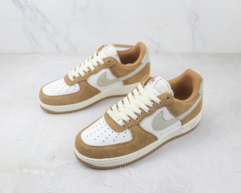Nike Air Force 1 Low "White/Brown Wheat" фото № 5