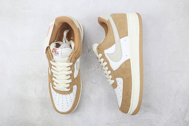 Nike Air Force 1 Low "White/Brown Wheat" фото № 7