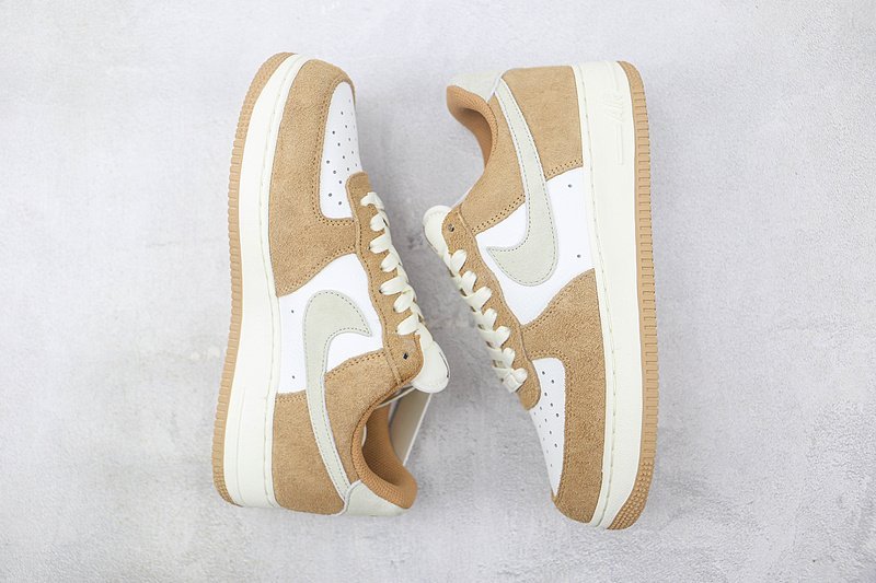 Nike Air Force 1 Low "White/Brown Wheat" фото № 6