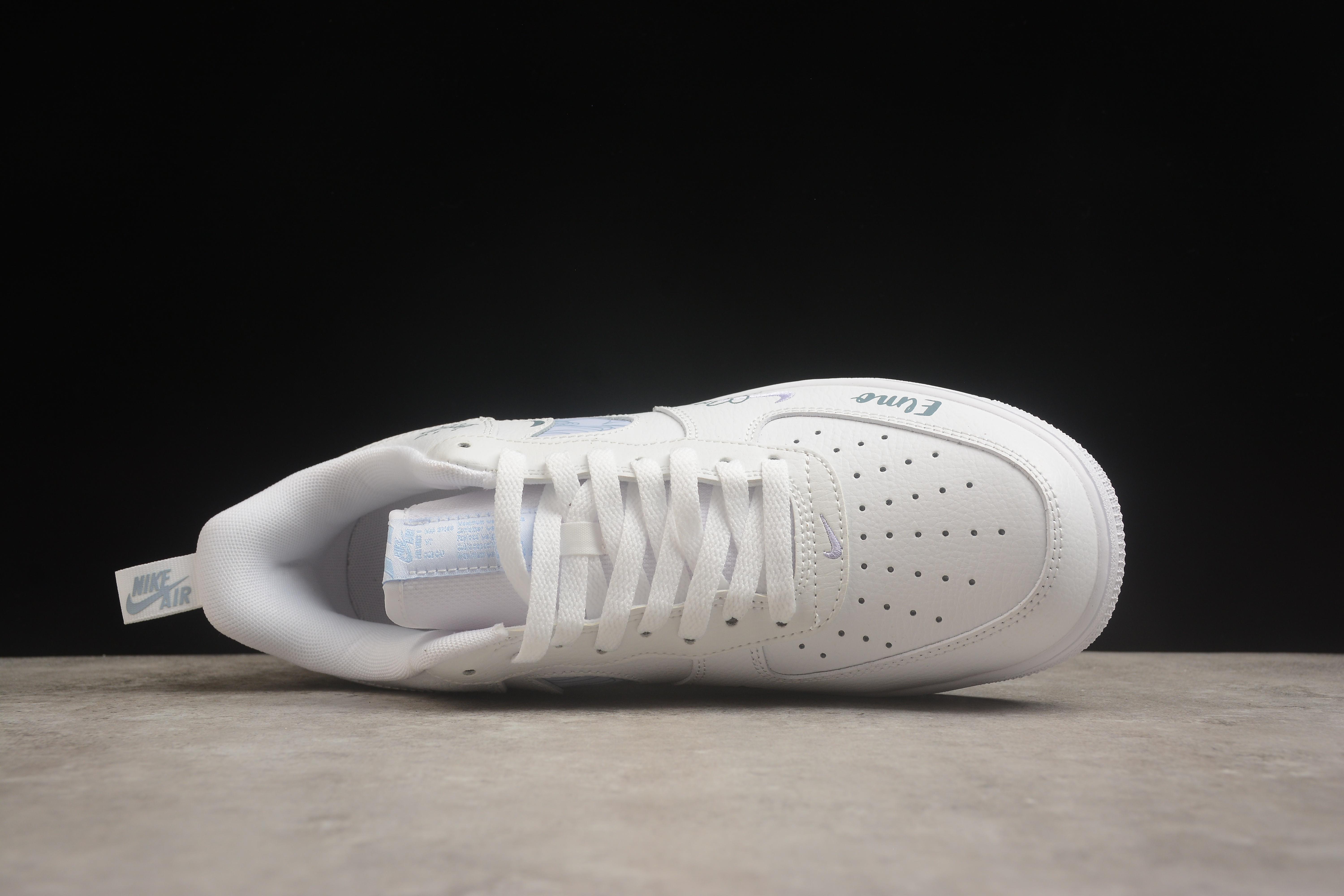 Nike Air Force 1 "Street White/Purple" фото № 3