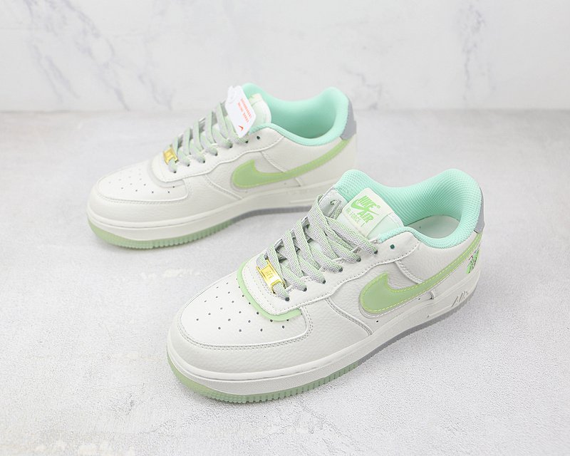 Nike Air Force 1 07 Low "Mojito Green/Grey/White" фото № 5
