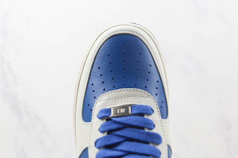 Nike Air Force 1 07 Low "White/Navy Blue" фото № 4