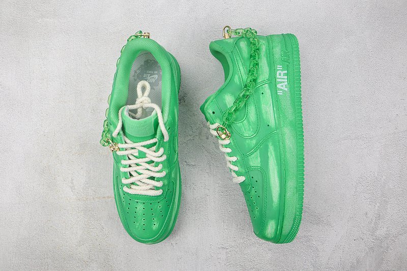 Nike Air Force 1 Low "Neon Green/Chain" фото № 7