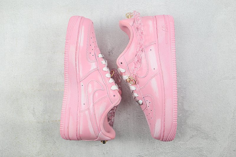 Nike Air Force 1 Low "Neon Pink/Chain" фото № 6