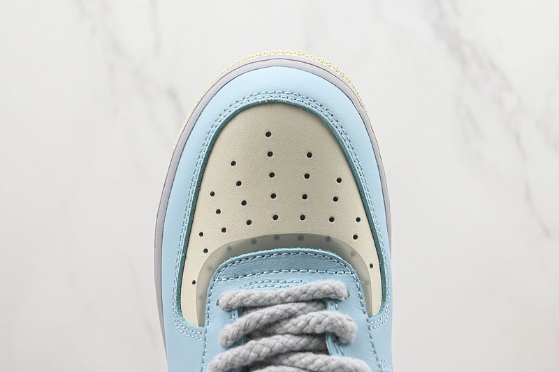 Comme des Garcons x Nike Air Force 1 Low "Blue/Cream White/Grey" фото № 4