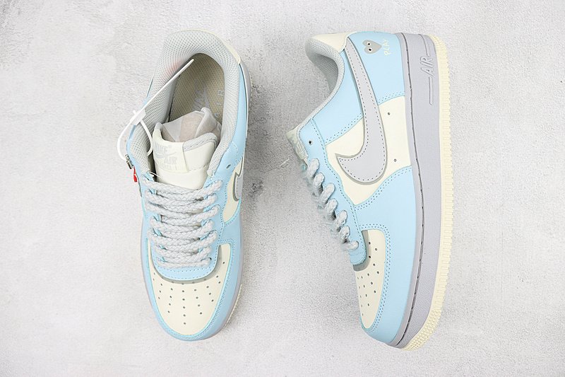 Comme des Garcons x Nike Air Force 1 Low "Blue/Cream White/Grey" фото № 7