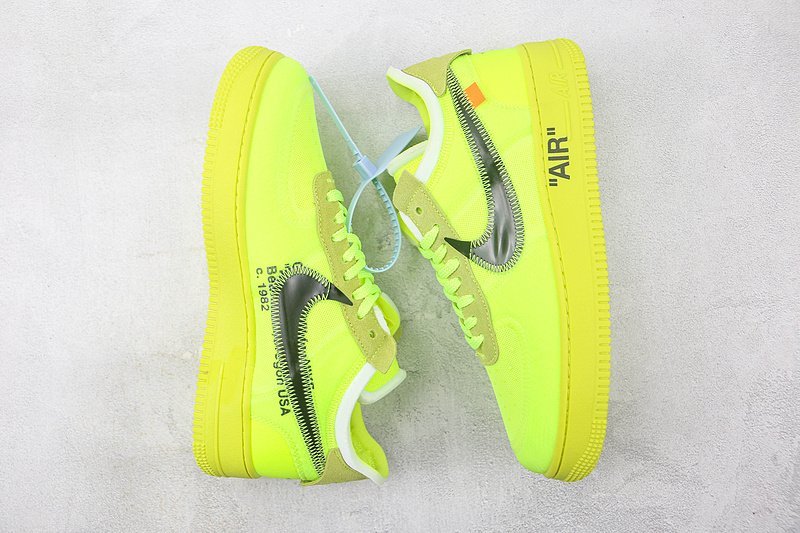 Off-White x Nike Air Force 1 Low "Volt" фото № 7