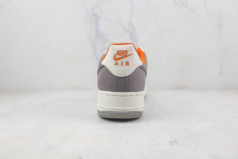 Nike Air Force 1 Low "Linen Grey/Orange" фото № 9