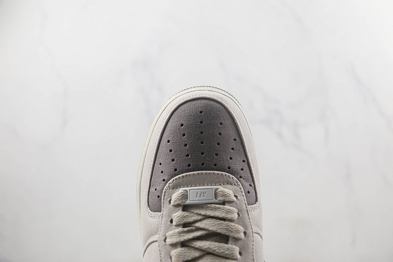 Nike Air Force 1 Low "Linen Grey/Orange" фото № 4