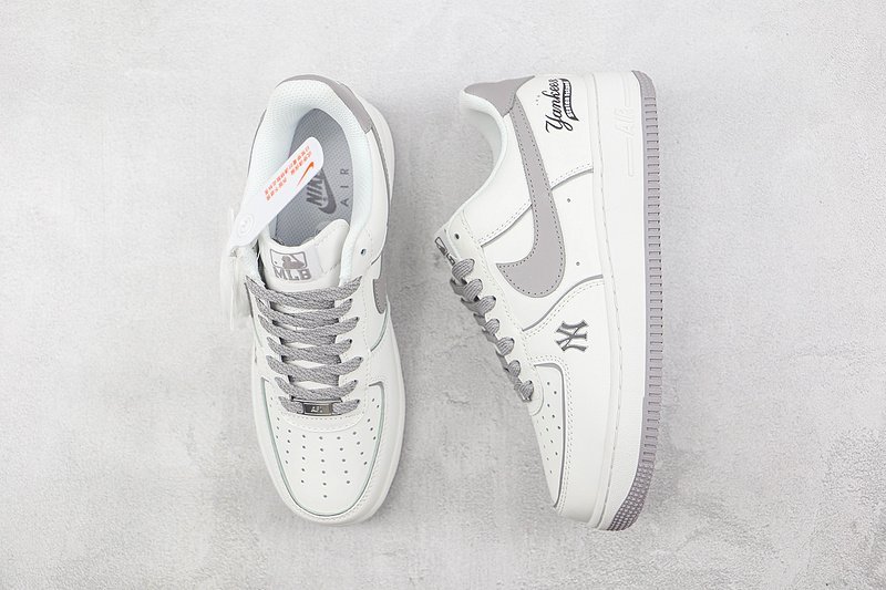 MLB x Nike Air Force 1 Low "White/Grey" фото № 6