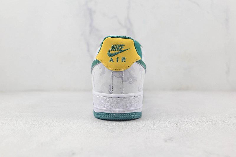 Nike Air Force 1 Low "Khaki Grey/University Green/White" фото № 9
