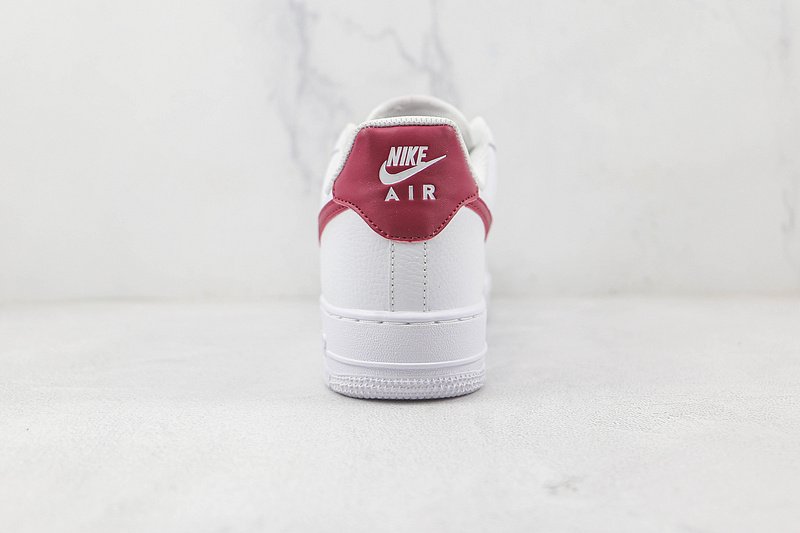 Nike Air Force 1 Low "White/Noble Red" фото № 9