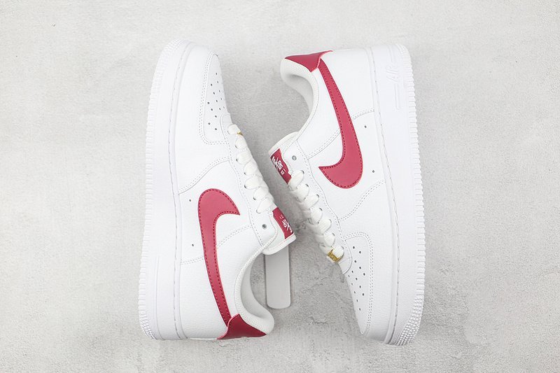 Nike Air Force 1 Low "White/Noble Red" фото № 7