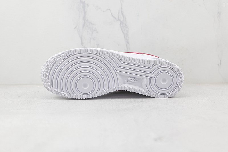 Nike Air Force 1 Low "White/Noble Red" фото № 8