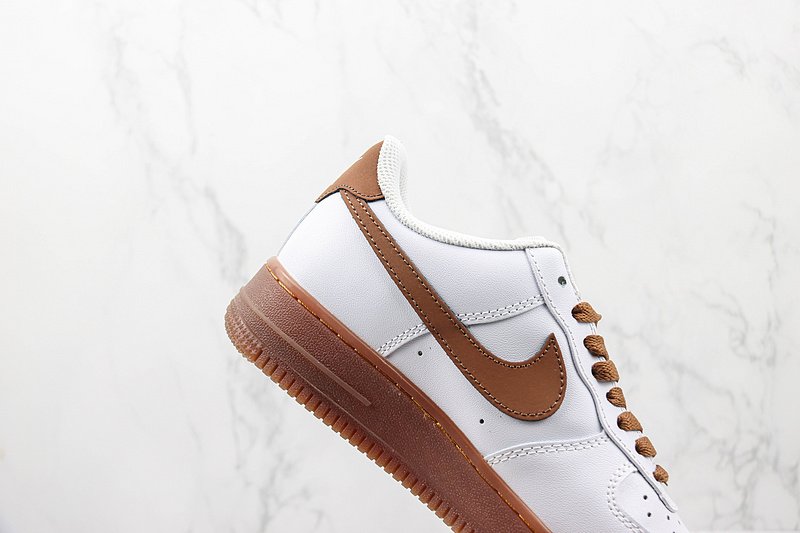 The North Face x GUCCI x Nike Air Force 1 Low "White/Brown" фото № 3