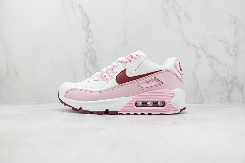 Nike Air Max 90 "White/Pink/Burgundy" фото № 2
