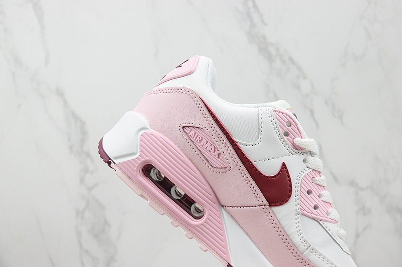 Nike Air Max 90 "White/Pink/Burgundy" фото № 3