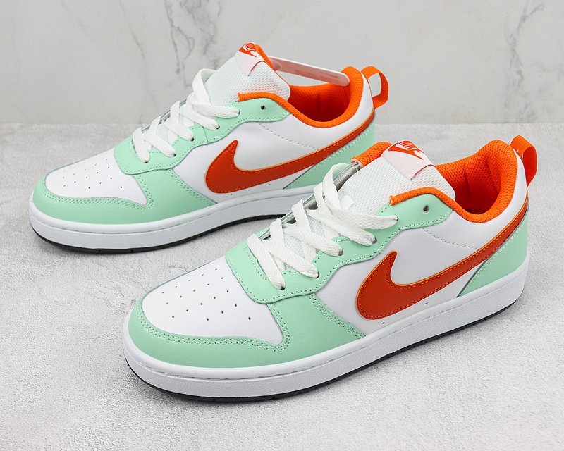 Nike Court Borough Low 2 "Mint Green/White/Orange" фото № 5