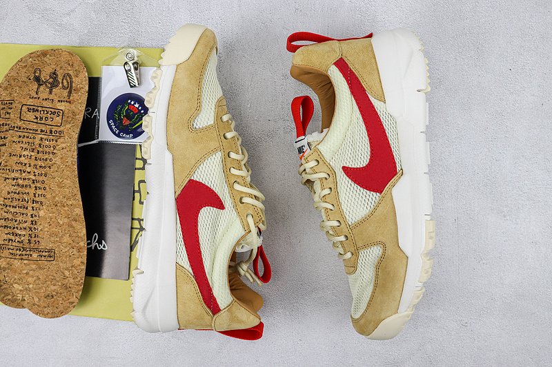 Tom Sachs x Nike Craft Mars Yard 2.0 "Natural/Sport Red-Maple" фото № 7
