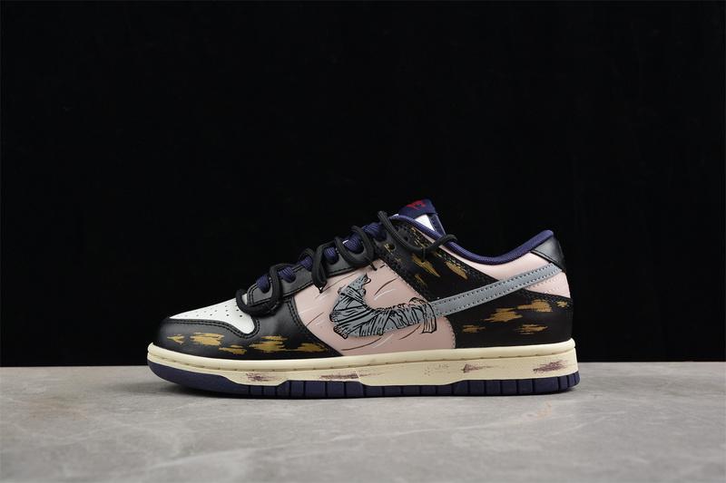Bandage x Nike Dunk Low "Black/Pink" фото № 5