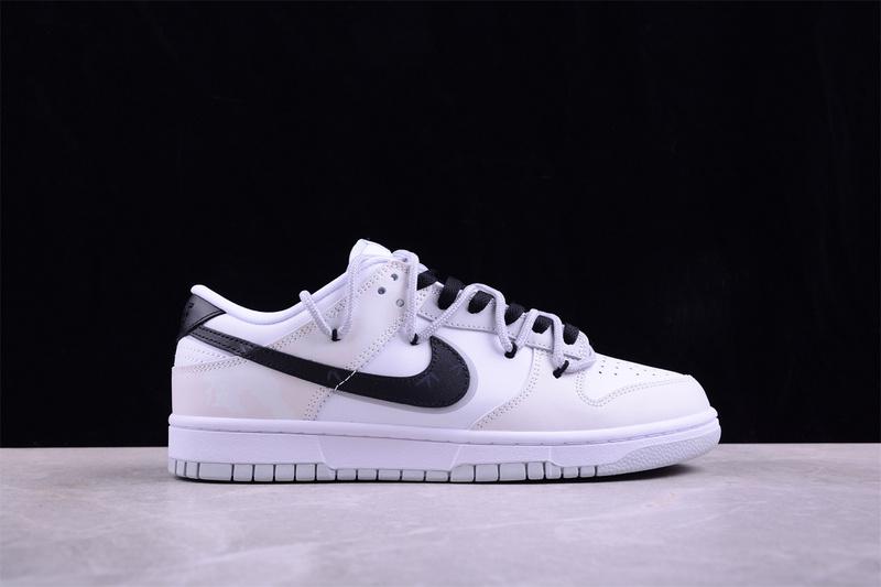 Nike Dunk Low "Black/White/Gray" фото № 3