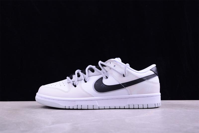 Nike Dunk Low "Black/White/Gray" фото № 2