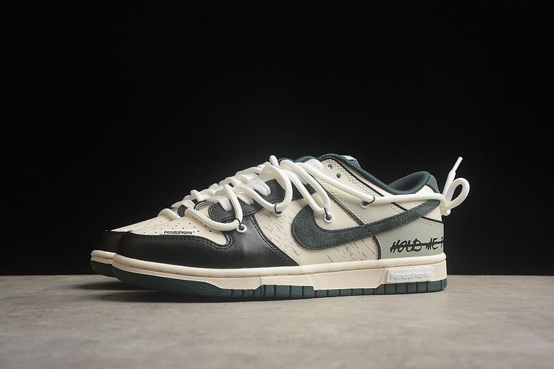 PandaPrank x Nike Dunk Low "Green and Beige" фото № 6