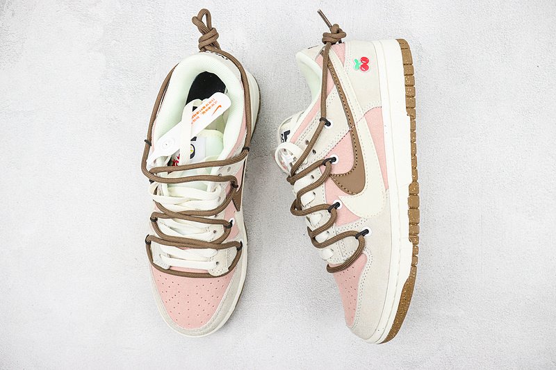 Nike Dunk Low SE 85 Double Swoosh "Grey/Cherry" фото № 6