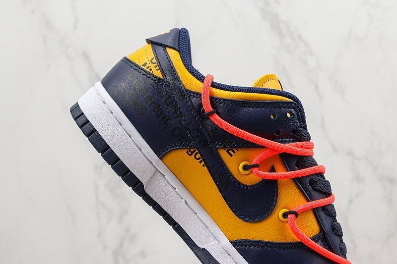 Off White X Nike Dunk Low «University Gold» фото № 3