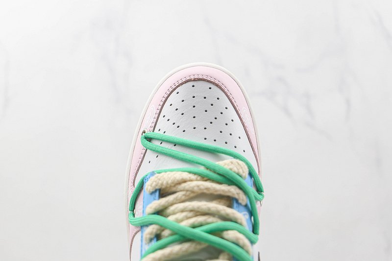 Nike Dunk Low Retro "White/Blue/Green/Brown/Red/Pink" фото № 3