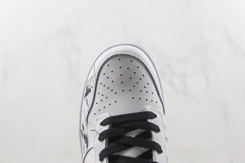 Nike Dunk Low "White/Black/Chines Painting White" фото № 3
