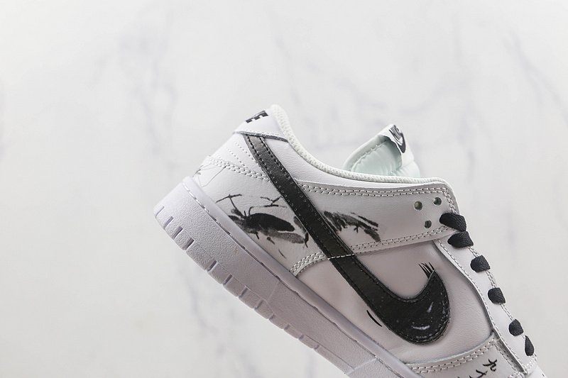 Nike Dunk Low "White/Black/Chines Painting White" фото № 4