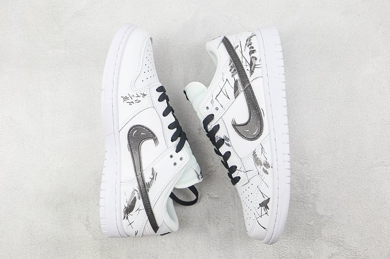 Nike Dunk Low "White/Black/Chines Painting White" фото № 7